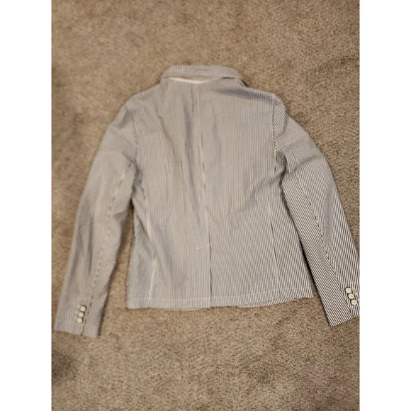 Kids Gap Blue White Stripe Academy Blazer Size 6 - Picture 3 of 6